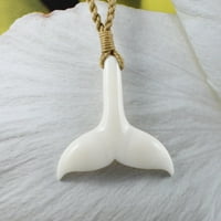 Jedinstvena ogrlica sa havajskom kitovima, ručno izrezbarena buffalo koštana ogrlica za kitove, n rođendan Valentine, ostrvo nakit