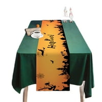 Noć vještica Bat dvorac stol trkač tamna stola Zastava Dark-O '-Anterny Holiday Party Kitchen Centerpises
