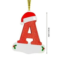 Ploknplq Decor Decor Božićni ukrasi Božićni abeceda ukrasi abeceda Personalizirani ukrasi Božićni personalizirani