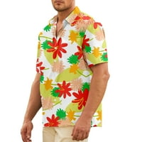 Nove majice Muški ljetni cvijet 3D Odštampana odjeća kratki rukav Na vrhu Labave majice, odrasli-4xl,