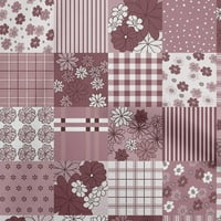 Onuone pamuk poplin dusty ružičasta tkanina cvjetara DIY odjeća prekrivajući tkaninu za ispis tkanine sa širokim dvorištem