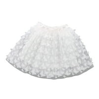 Mini Tutu suknja za djevojku suknja Novi zapadnjački stil velike dječje mreže čipke duga suknja vezena suknja pređe Ljetna suknja, bijela