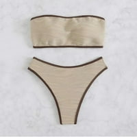 Puuawkoer Womens Visoki rez bikini set CUTOOUT HIKIISit kupaći kupaći komični kupaći kupaći kupališta