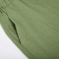 Muške kratke hlače velike i visoke posteljine, muške posteljine casual classic kratka elastična struka