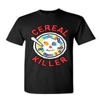 Theee Hunt cereal ubojica majica Funny doručak Jutarnji obrok Serijski ubojica muška majica, crna, 3x-velika