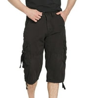 Lulshou Muške kratke hlače Muška povremena čista boja na otvorenom Pocket plaža Radna pantalona za teretna