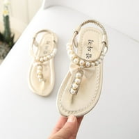 Stekeri za bebe Ljeto TODDLER Kids Kids Girls Bowknot Pearl Princess Thong Sandals Cipele