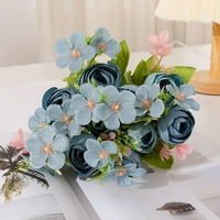 Vjenčani buketi za mladenku, prašnjava ruža i veštački cvjetovi buket, lažni cvjetovi svilene ruže mladenke