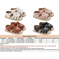 Oucaili novorođenčene sandalne gumene sandale sandale za suncokret dekor Crib cipele lagane otvorene
