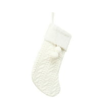 Božićne mini čarape Plošene ploče s plišanim poklon torbom