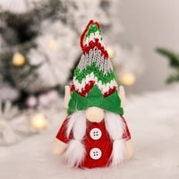 Rasvjeta Božićna stabla ukrase pletena GNOME lutka bez light-litring božićna stabla ukrasna sezonska rasvjeta pletena bezsečna patuljaka kućni dekor poklon za djecu gnome lutke muškarci