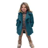 Dezsed Toddler Baby Kids Girls Jakne i kaputi Zimski vjetrovinski čvrsti kaput zadebljano odjeća za