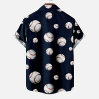 Muške labave opuštene košulje sa džepnim popustom Prodaja bejzbol ispis Tees Fashion Ljeto Kratki rukav