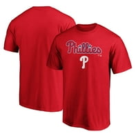 Muška fanatika marke crvene filadelfije Phillies Team Lockup majica