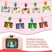 Xameyia Dečija selfie kamera, božićni rođendanski pokloni za djevojčice Starost 3-9, HD digitalne video