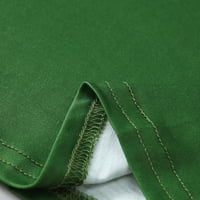 Božićni pokloni Božićni tiskani roditelj-dijete dugih rukava na dugim rukavima Pajamas set Početna odjeća Poliester Green L