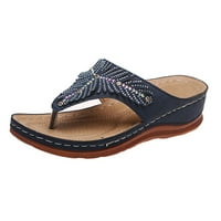 Lulshou Ljetne sandale za žene, ljetne dame Flip-Flops klinove pete Sandale Ležerne prilike Flip Flops