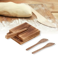 Mavis Laven Tortilla Press Wood multifunkcijski nosač Drvena ručica Fini izrada tijesto prešanje pritiska,