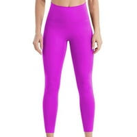 Tajice za žene dizanje tamki koje pokreću joga fitness sportske hlače pogodne za vježbanje vruće ružičaste