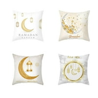Julam Star Moon jastuk navlake Square Ramadan bacač jastučni poklopci Eid Mubarak Kućica jastuka bacaju