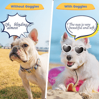 Sunčane naočale za ljubav prema psima modne vintage anti-uv naočale za naočale za naočale s podesivim