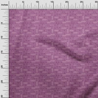 Onuoone Georgette viskoza ljubičasta tkanina Geometrijska opsega za quilting printu ispisa šivaće tkanine sa dvorištem širom