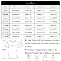 Clearsance Plus veličina vrhova grafički print V-izrez za bluza Radna odjeća Žene Modne bluze kratkih