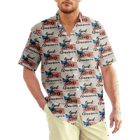 4. jula muška havajska majica USA Nacionalna majica zastava Grafički 3D majica ovratnik plus veličine vikenda kratki rukav odjeću odjeća ulice pretjerano