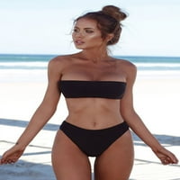 Kratki set odijela za žene bandeau zavoj bikini set push-up brazilski kupaći kostimi za kupaći kostim mlađih kupaćih kupaćih odijela