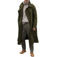 Muška zimska jakna sa kapuljačom zimska modna boja dulje razdražene remenice splice dvostruko fit formalni