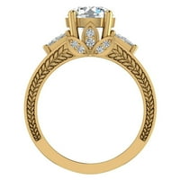 Zaručnički prsten za žene 5. Karat Prošli pregled budući stil 18k zlato