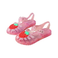 Udobne ne listične slatke casual plaže meke sandale za djevojčice za djevojčice ružičaste