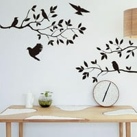 Aowvw stablo ptica uklonjiva zidna naljepnica vinilna umjetnost ukras muralni kućni diiy dekor
