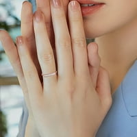 Mnjin angažman okrugli rez Zirkoni Žene vjenčani prstenovi nakit za žene za žene puni dijamantski dame