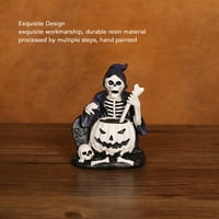 Sipull Figurine, zastrašujuće sablasne ambijentne živopisne boje skeletna figurica široko se koristi za stolu polica