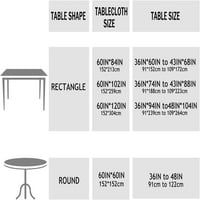 -Dake Stoblecloth za tabele za pravokutnike Rustikalni cvjetni poklopci stola, Vintage Farmhouse Vodootporna