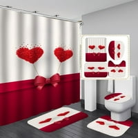 Poklon zaljubljenih, kreativni zaljubljeni kupatilo četiri seta, digitalna štampa kupatila Četiri set,