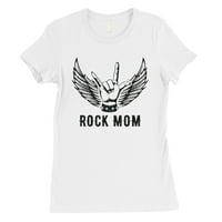 Rock mama Ženska bijela košulja Najbolja mama Poklon majica Slatka mama pokloni