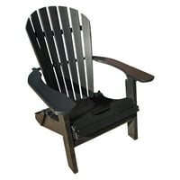 Phat Tommy Reciklirana polisa s preklopom Deluxe Adirondack stolica izdržljiva i ekološkim foteljem