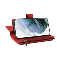 Slučaj Saminore za Samsung Galaxy S ultra 6,8 , PU kožna kućica sa zatvaračem + držač kartice + odvojivi