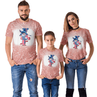 Majica Porodična odijela Stitch majica Ljetni vrhovi Stilski kratki rukav Crew Crt Majica Mammy & Me, Tata i sin, Beba, Kolekcija za odmor T majice za obitelj, Odrasli - L