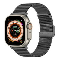 Metalni prikaz narukvica kompatibilan sa Apple Watch Band ultra mrežni remen od nehrđajućeg čelika za