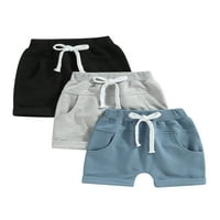 TODDLER Baby Boys Ljetni sportski kratke hlače dječaci elastične čvrste kratke hlače Ležerna odjeća 0-3T