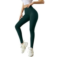 Ženske kratke hlače Modna čista boja elastična fitnes sa bowknot plijen kratkim hlačama zeleno s