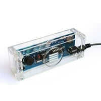 5V LED elektronski komplet sa satom DIY cifre cijevi Multicolor Transparenty futrola