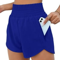 Loose hlače za žene Ljeto trčanje Brze suho kratke hlače Trenirajte elastične struke joga Sportske pantalone