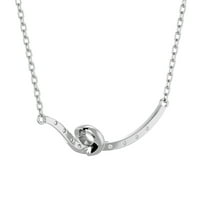 Superjeweler Diamond Bar swirl ogrlica s ružnim rezom istinskim dijamantima. Ogrlica se nosi na. Stvarno