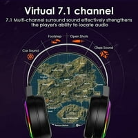 Gaming slušalice 7. KANALNI LEVE RGB za laptop računarsku muziku