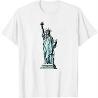 Kip Liberty Cartooon New York City Graphic Tee za žene: Moderna majica kratkih rukava sa jedinstvenim