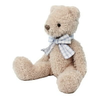 Plišane igračke crtane medvjed u obliku lutke punjene igračke s plaičnim kravatom
